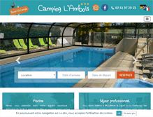 Tablet Screenshot of campingambois.com